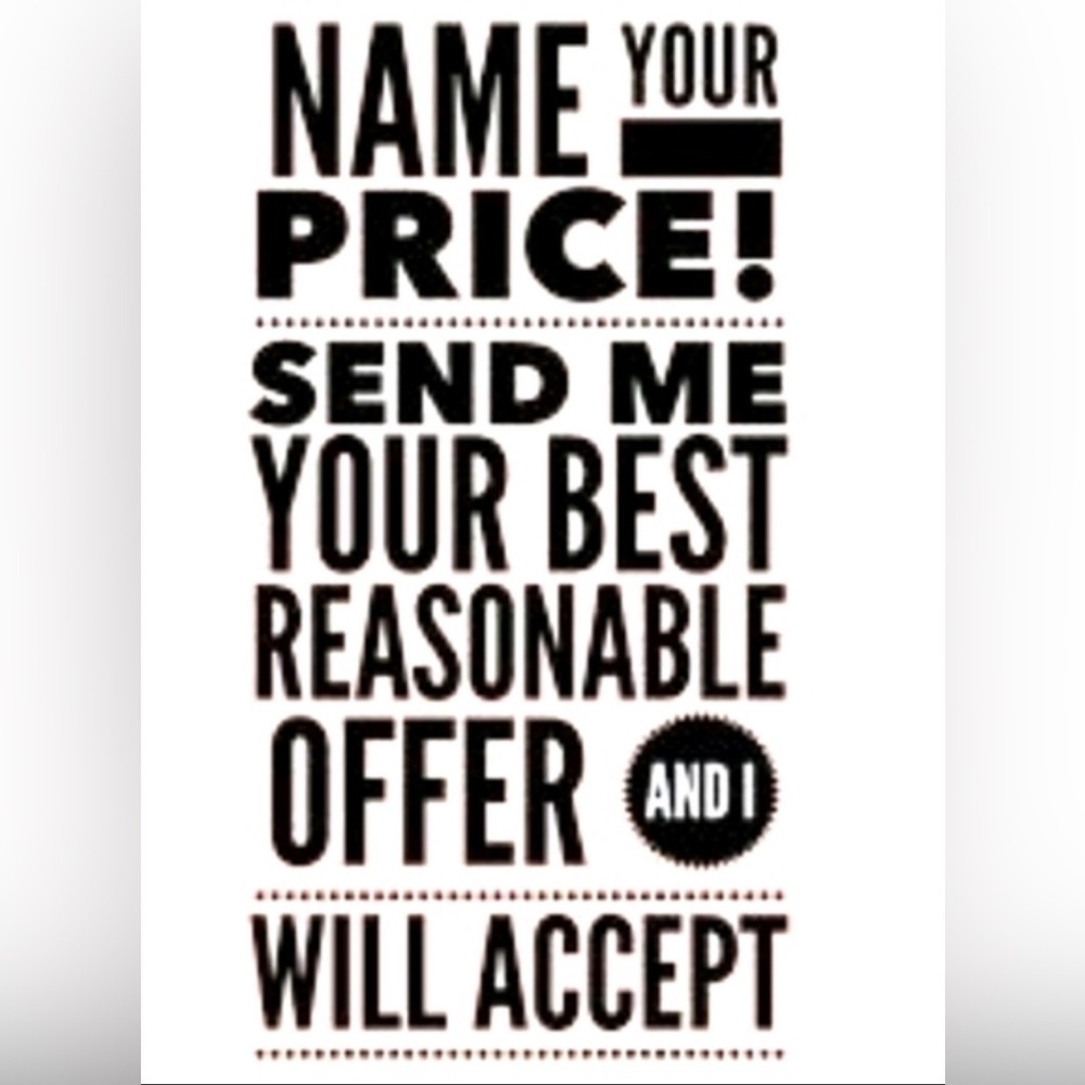 Customizable Offer Sign